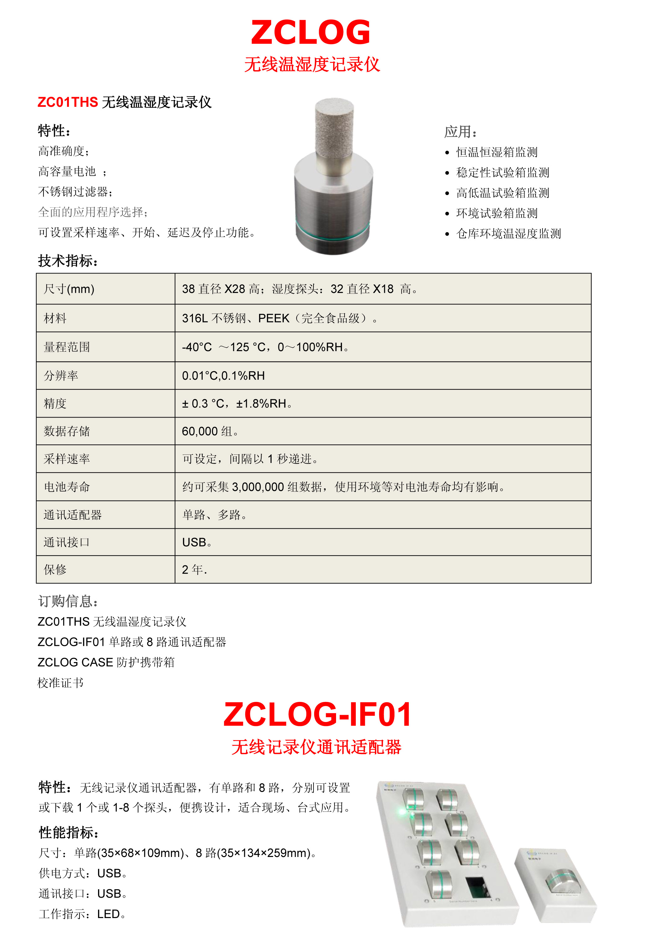 环境试验设备无线温湿度记录仪(图1)